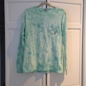 blue long sleeve ivory ella tee